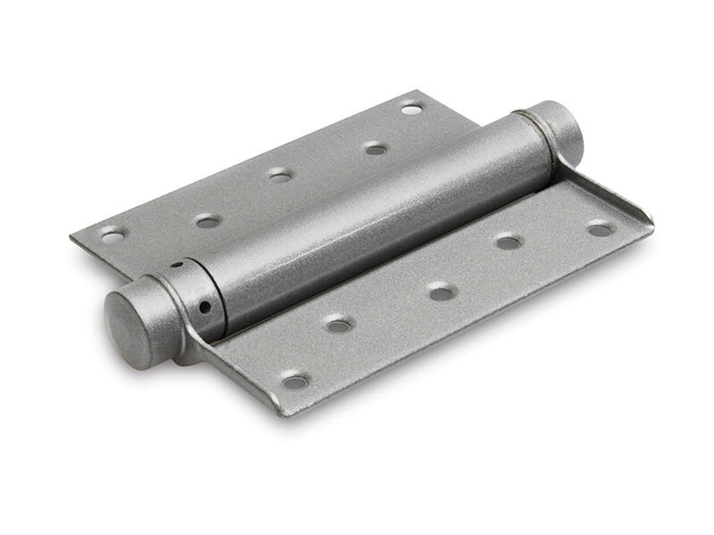 Bommerscharnier enkelwerkend Zilvergrijs gelakt 125mm geschikt voor deurdikte 30-35mm