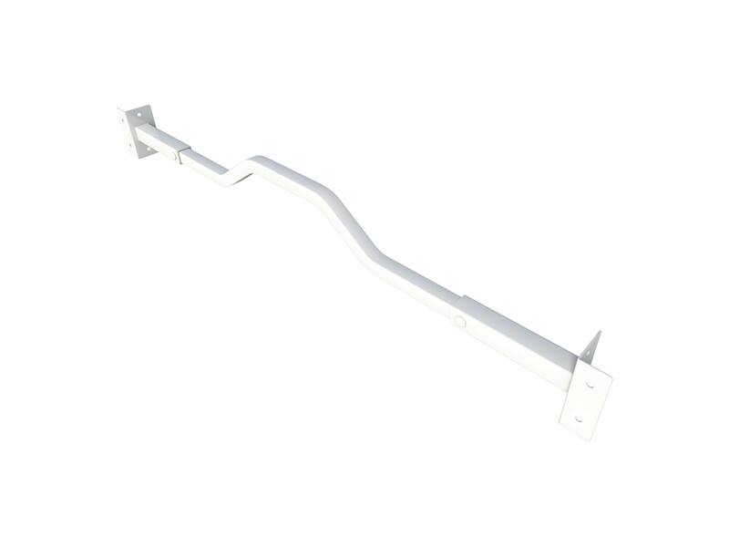 SecuBar Barrierestang Combi Wit 680-870 mm, in het kozijn