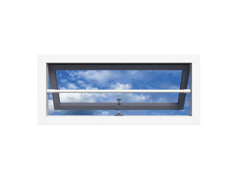 SecuBar Barrierestang Twist Wit 990 mm, in het kozijn