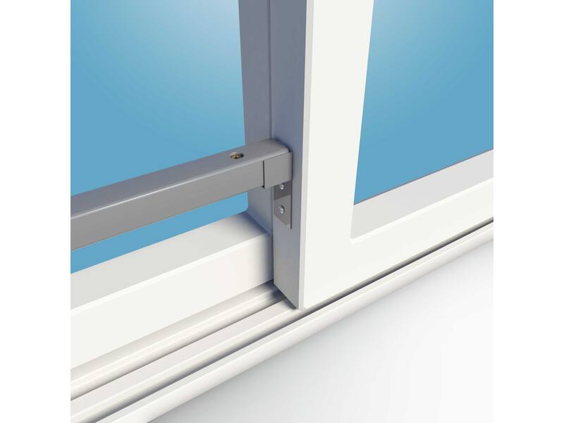 SecuBar Schuifpuibeveiliging Basic Zilvergrijs 1430 mm