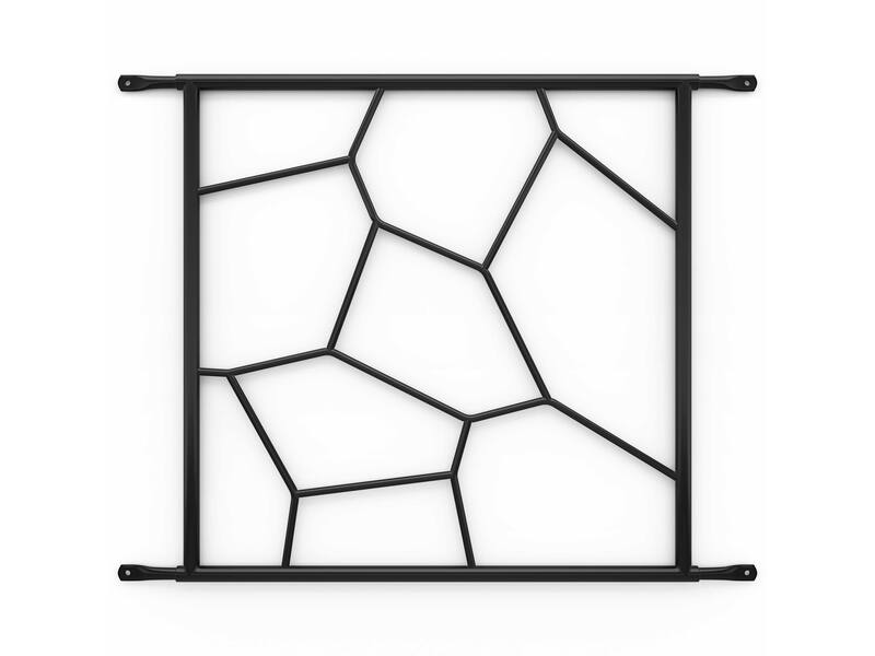 SecuBar Siertralie Deco 1 Zwart, op het kozijn