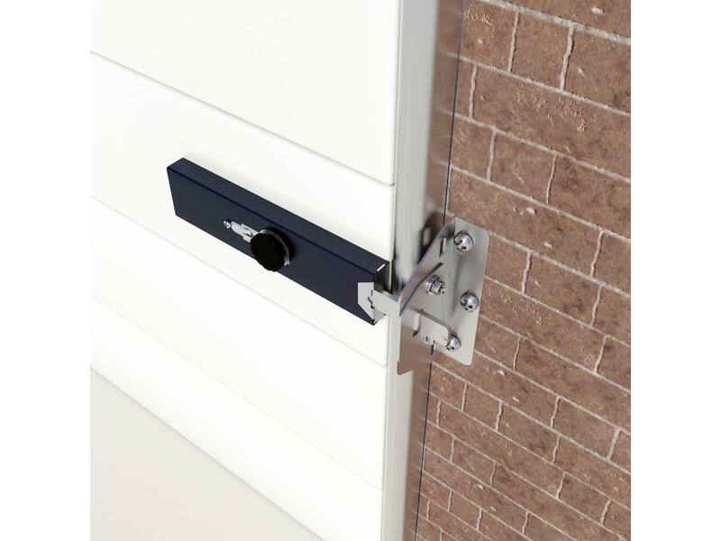 SecuMax Garagedeurbeveiliging Sectionaal Cilinder (buiten) - Knop (binnen)