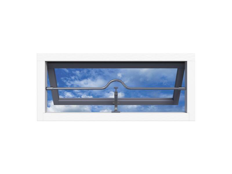 SecuBar Barrierestang Twist Combi RVS 910mm, in het kozijn