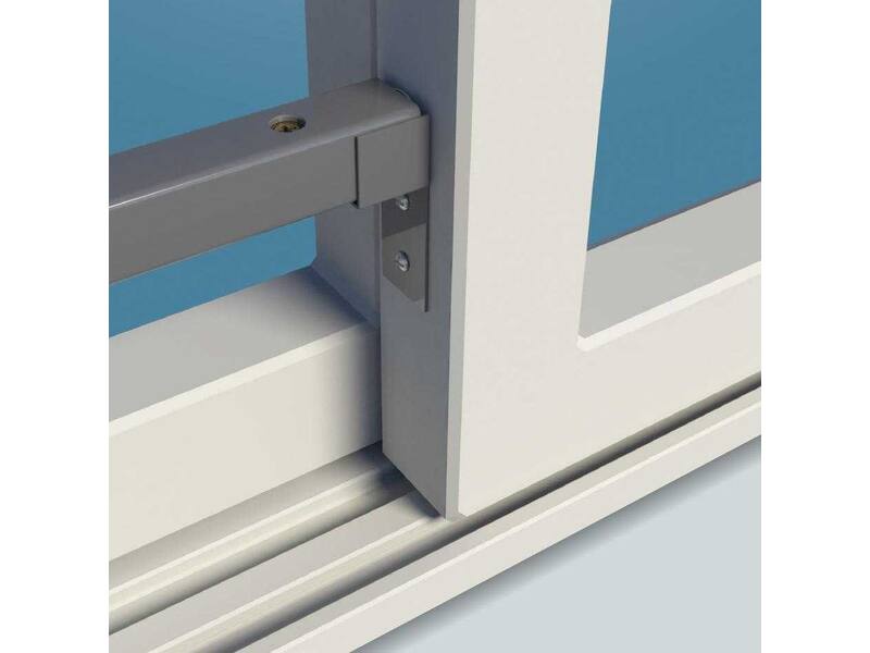 SecuBar Positioneer Houder Grijs tbv Basic Schuifpuibeveiliging