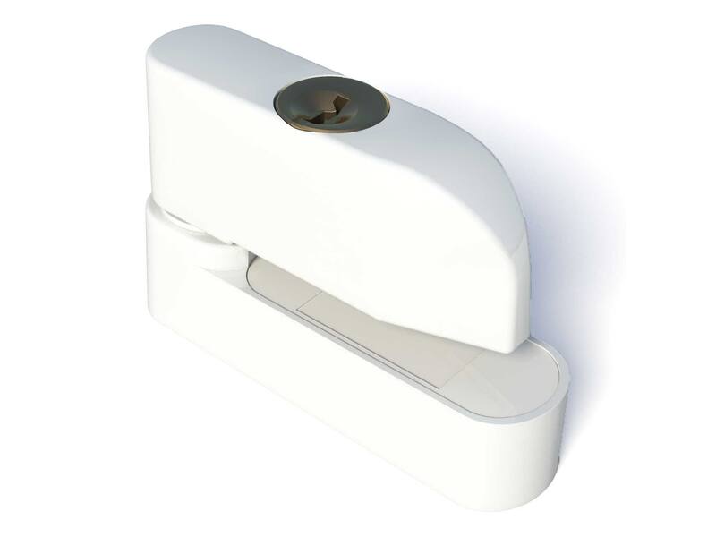 SecuMax Afsluitbare Raamgrendel 832 Wit