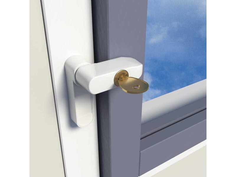 SecuMax Afsluitbare Raamgrendel 832 Wit