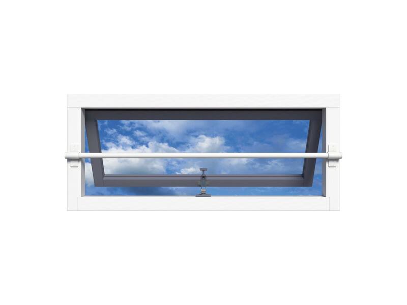 SecuBar Barrierestang Twist Wit 990 mm, op het kozijn