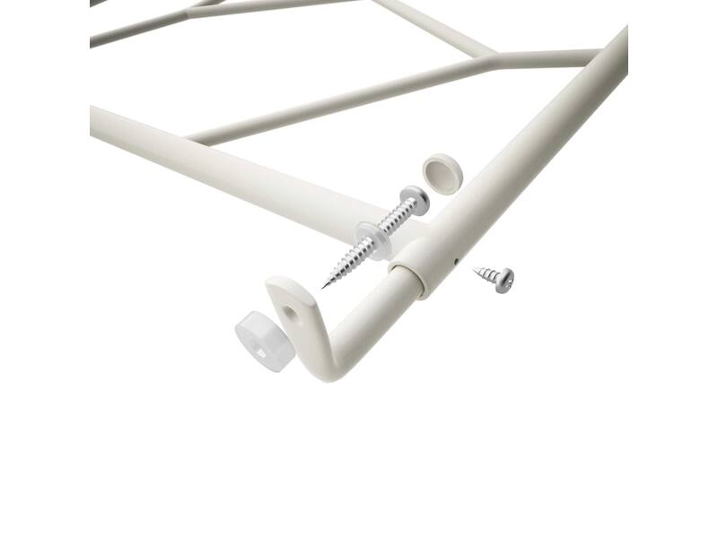 SecuBar Siertralie Deco 1 Wit, op het kozijn