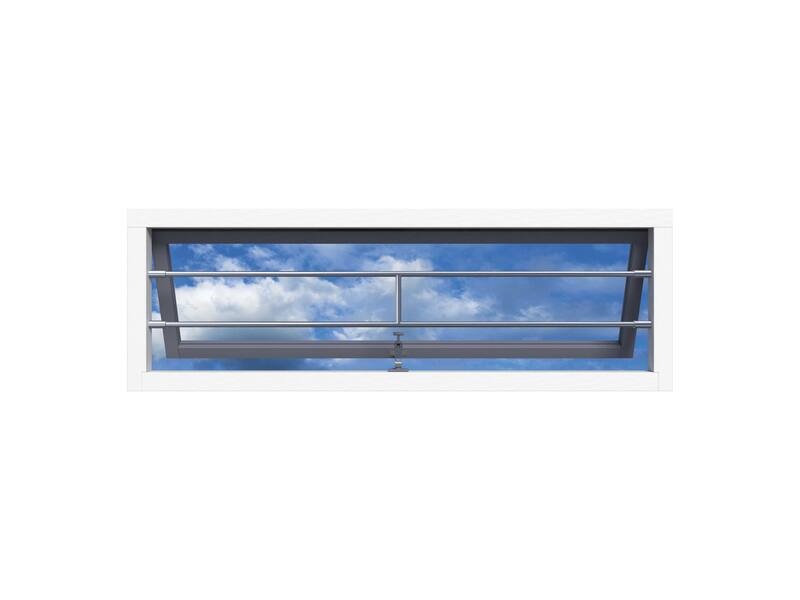 SecuBar Barrierestang H-Bar RVS, in het kozijn 1490x181 mm