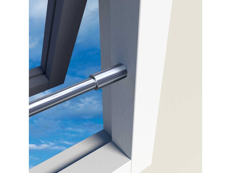 SecuBar Barrierestang H-Bar RVS, in het kozijn 1490x181 mm