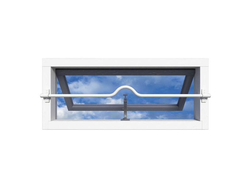 SecuBar Barrierestang Heavy Duty Twist Combi Wit, in het kozijn