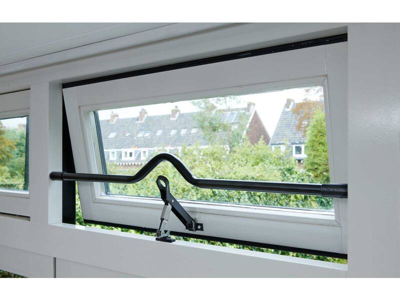 SecuBar Barrierestang Twist Combi Zwart, in het kozijn