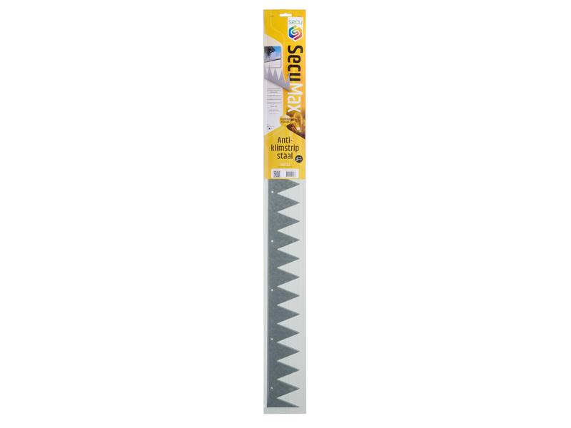 SecuMax Anti-klimstrip  Staal verzinkt, 100cm - plat (2st)
