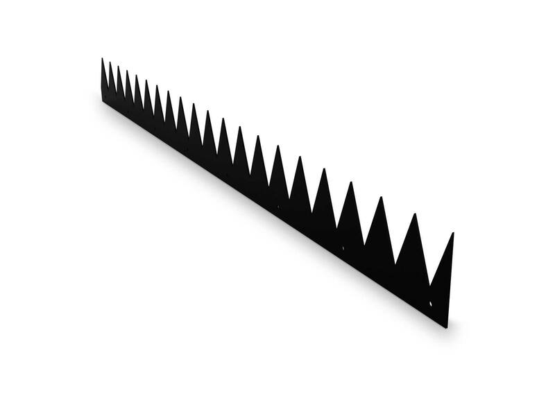 SecuMax Anti-klimstrip  Zwart (Staal Blackline), 100cm - plat (2st)