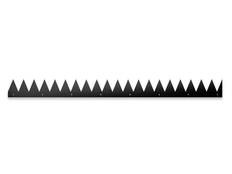 SecuMax Anti-klimstrip  Zwart (Staal Blackline), 100cm - plat (2st)