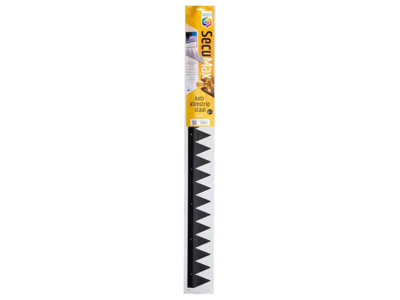 SecuMax Anti-klimstrip  Zwart (Staal Blackline), 100cm - 15 graden (2st)