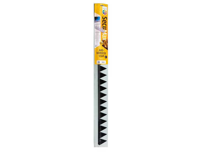 SecuMax Anti-klimstrip  Zwart (Staal Blackline), 100cm - 90 graden (2st)