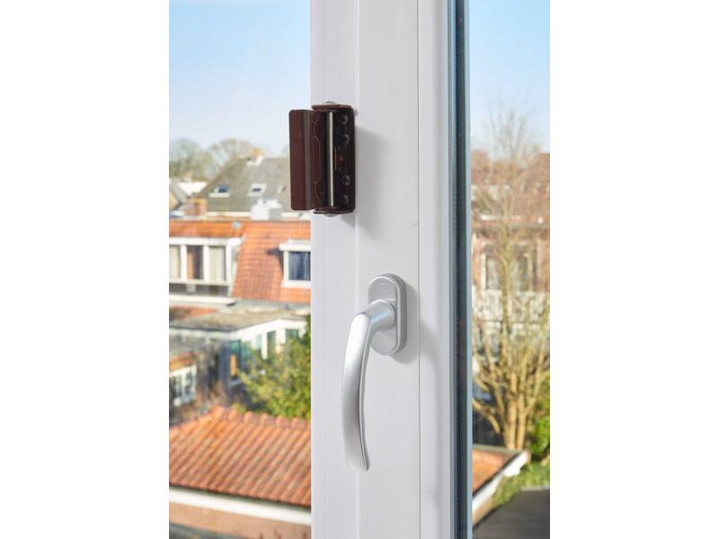 SecuMax Draaikiepraam grendel XL 842 Bruin