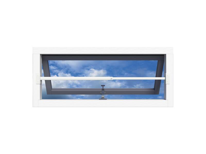 SecuBar Barrierestang Singel Wit 600-1100 mm, in het kozijn