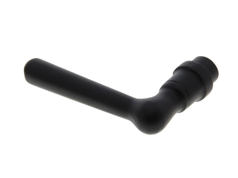 Gatdeel Zwart Recht pion 110 mm met borst