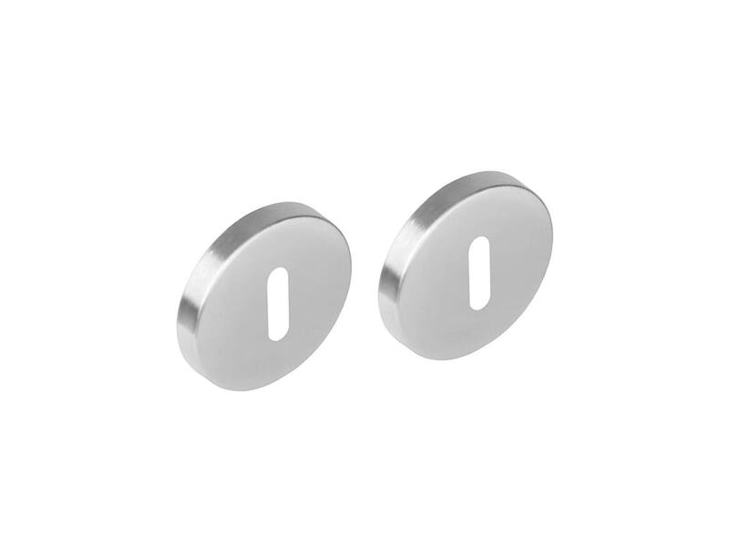 Intersteel Rozet set rond met sleutelgat rvs geborsteld