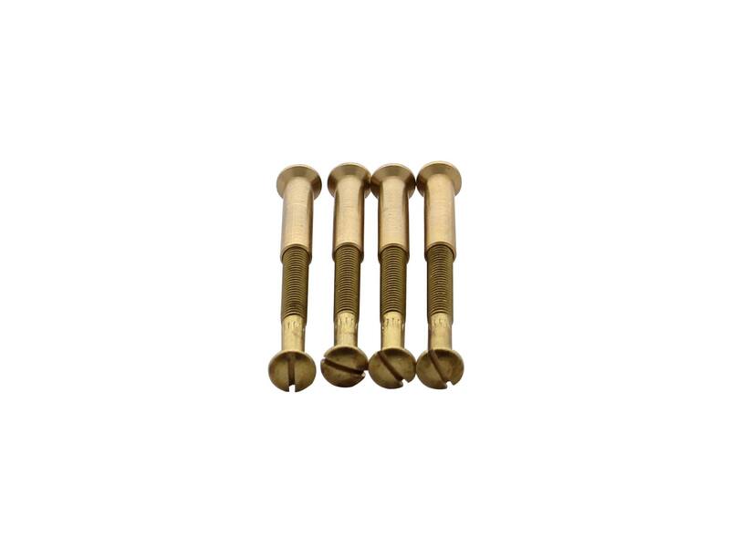 Intersteel 4 Patentboutjes m4x38 mm met hulsjes m4 messing