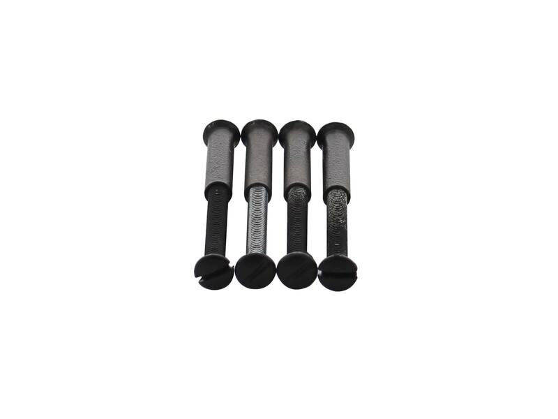 Intersteel 4 Patentboutjes m4x35mm met hulsjes m4 zwart