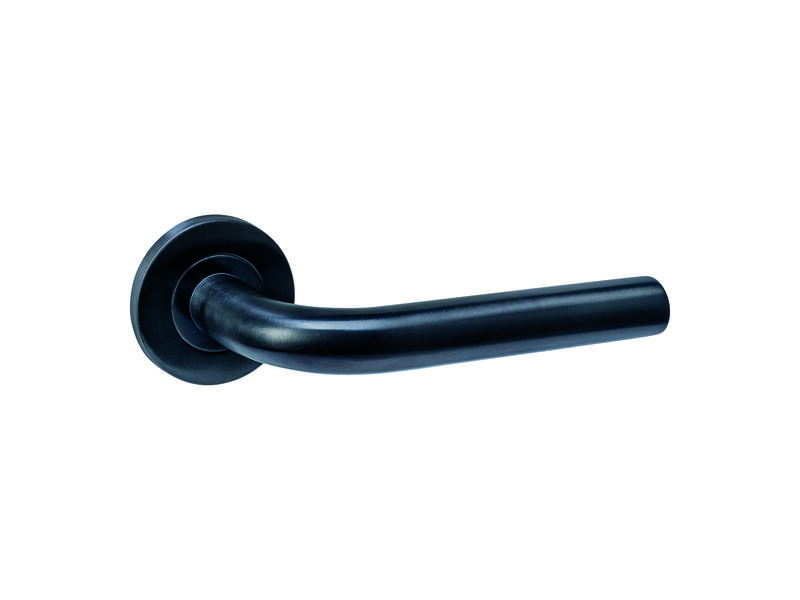 Intersteel Deurkruk Q 02 op rozet verdekt rond 52x6mm PVD zwart