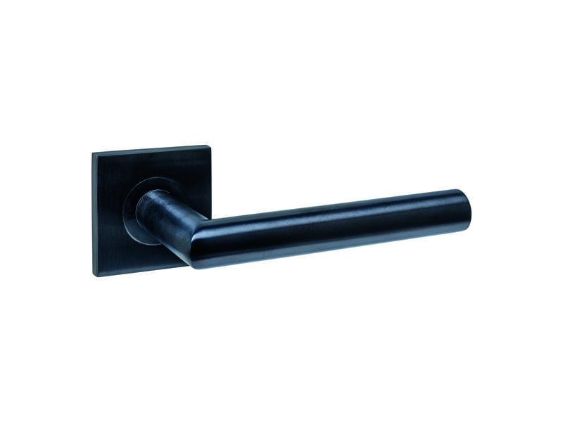 Intersteel Deurkruk Q 04 op rozet verdekt 53x53x6mm PVD zwart