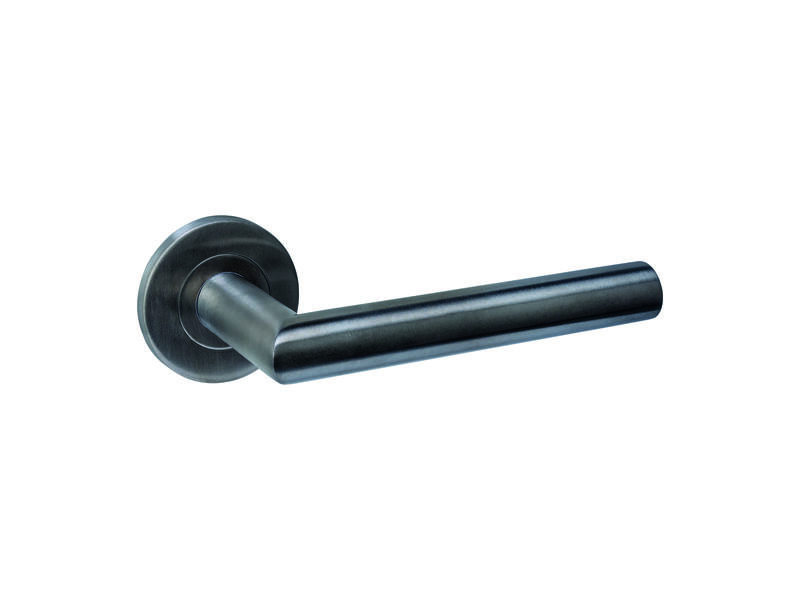 Intersteel Deurkruk Q 01 op rozet verdekt rond 52x6mm PVD antraciet