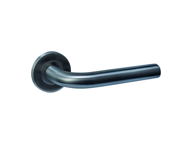 Intersteel Deurkruk Q 02 op rozet verdekt rond 52x6mm PVD antraciet