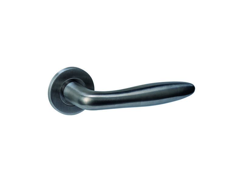 Intersteel Deurkruk Q 03 op rozet verdekt rond 52x6mm PVD antraciet