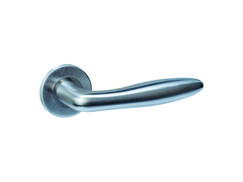 Intersteel Deurkruk Q 03 op rozet verdekt rond 52x6mm rvs
