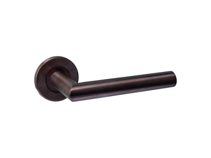 Intersteel Deurkruk Q 01 op rozet verdekt rond 52x6mm PVD brons