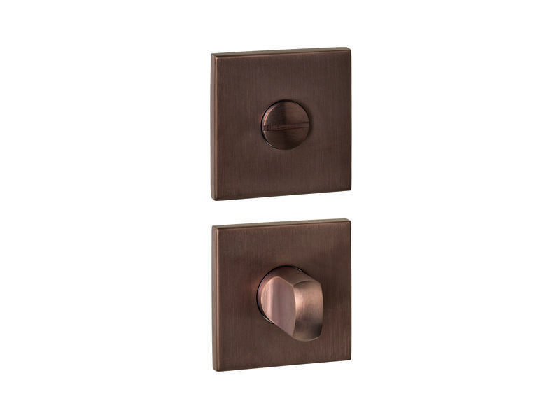 Intersteel WC-sluiting verdekt vierkant 53x53x6mm met stift 6-8mm PVD brons