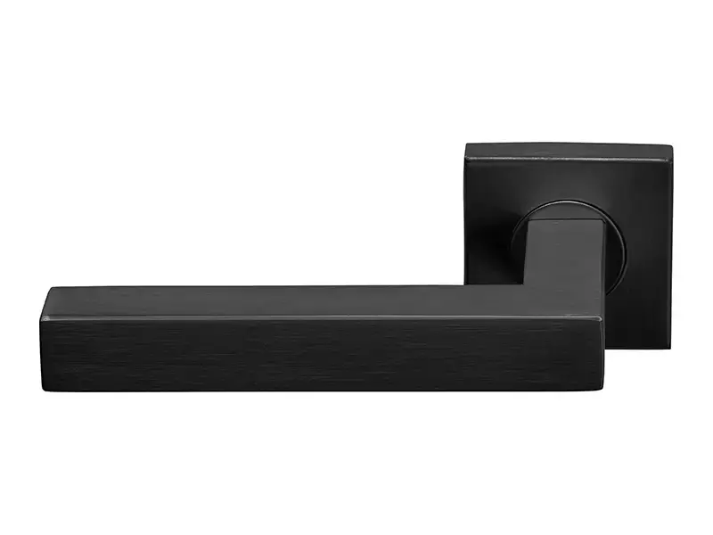 Gatdeel links Gunmetal PVD Formani Basics BSQ1-G geveerde op Rozet