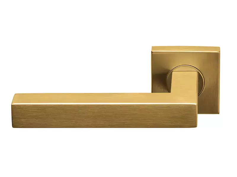 Gatdeel links Mat goud PVD Formani Basics BSQ1-G geveerde op Rozet