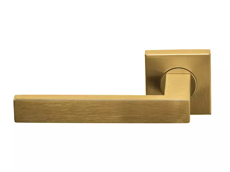 Gatdeel links Mat goud PVD Formani Basics BSQ2-G geveerde op Rozet