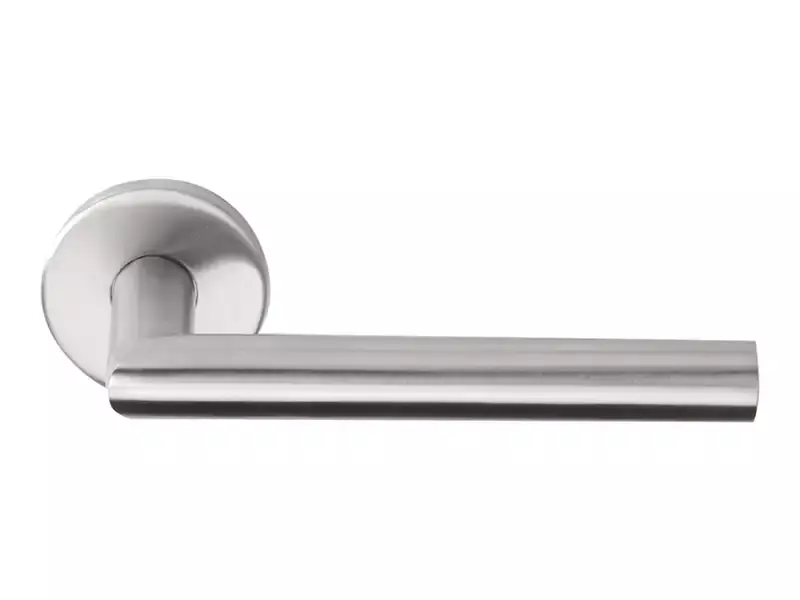 Deurkruk mat RVS PVD Formani Basics LB2-19 geveerde op Rozet