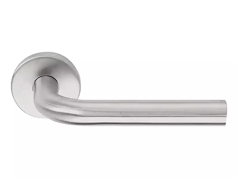 Deurkruk mat RVS PVD Formani Basics LB3-19 geveerde op Rozet