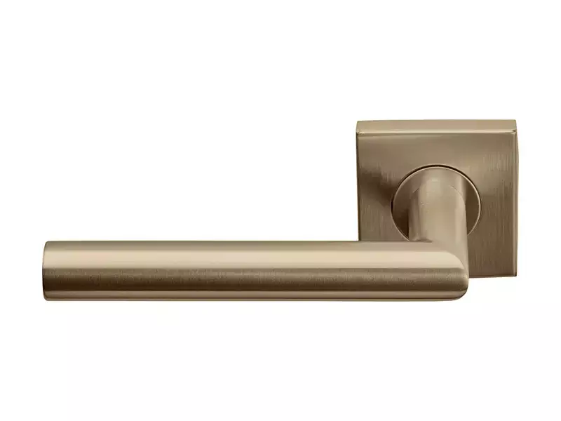 Gatdeel links PVD licht brons Basics LB2-19BSQ53 geveerd op rozet