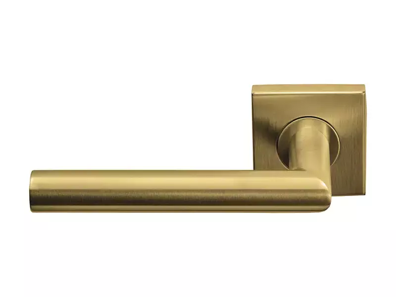 Gatdeel links Mat goud PVD Formani Basics LB2-19BSQ53 geveerde op Rozet