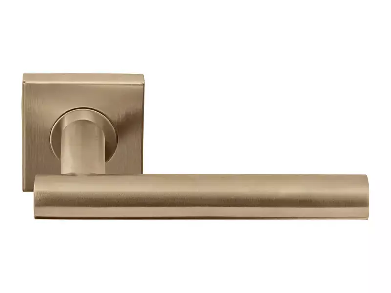 Deurkruk PVD licht brons Basics LB2-19BSQ53 geveerd op rozet