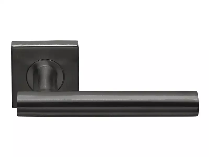 Gatdeel rechts Gunmetal PVD Formani Basics LB2-19BSQ53 geveerde op Rozet