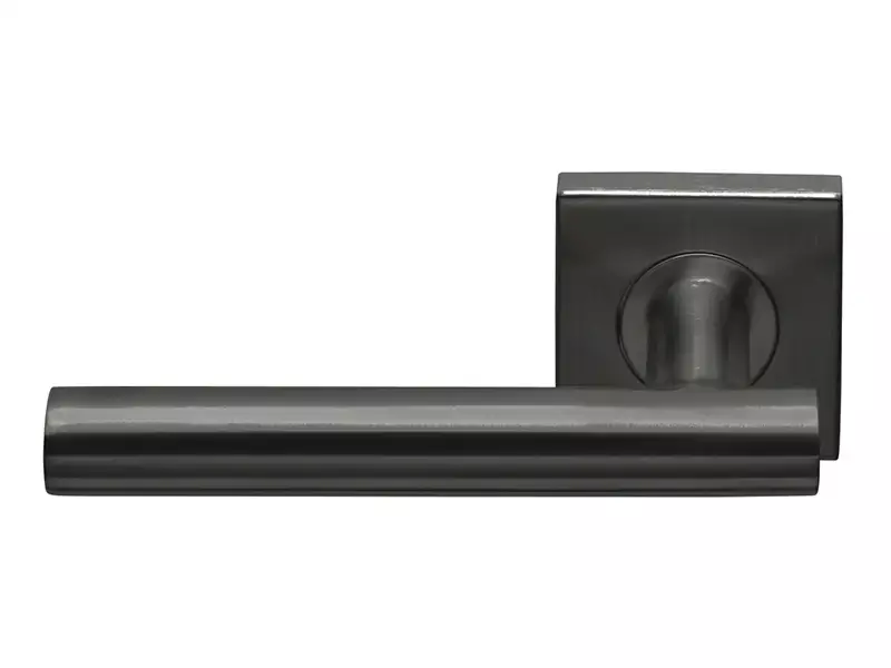 Gatdeel links Gunmetal PVD Formani Basics LB2-19BSQ53 geveerde op Rozet