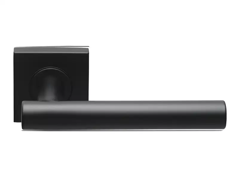 Deurkruk Zwart Formani Basics LB2-19BSQ53 geveerde op Rozet