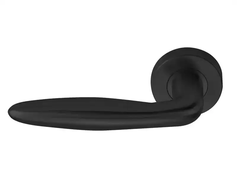 Gatdeel links Gunmetal PVD Formani Basics LB18H geveerde op Rozet