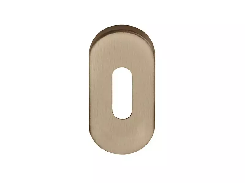 Sleutelrozet licht brons PVD ovaal – Formani Basics LBN32
