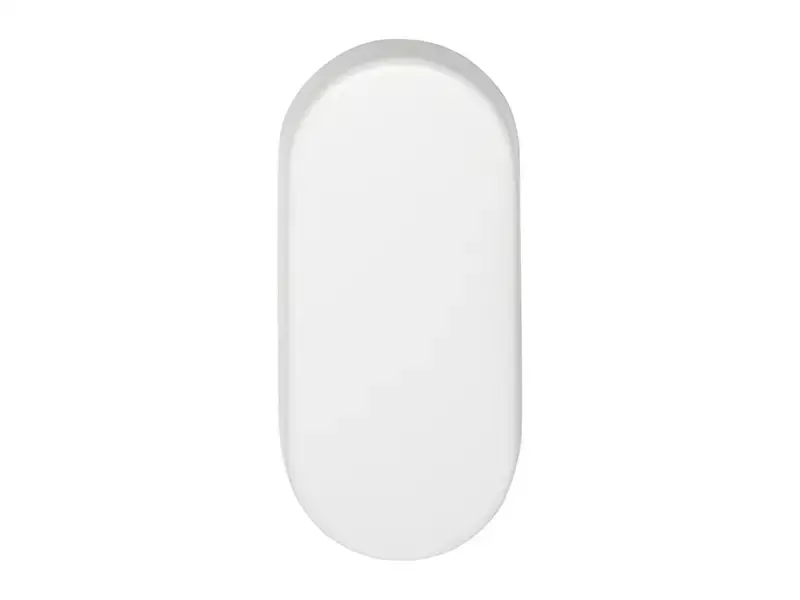 Blindrozet Wit ovaal – Formani Basics LBB32