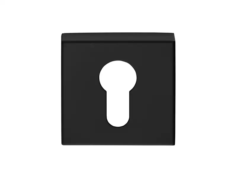 Profielcilinderrozet Zwart vierkant 53 mm – Formani Basics BSQY53